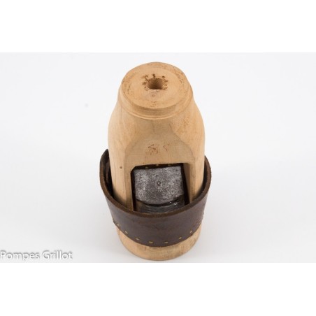 Lanterne Bois / Piston bois  85 mm pour diametre intérieur de pompe de100mm